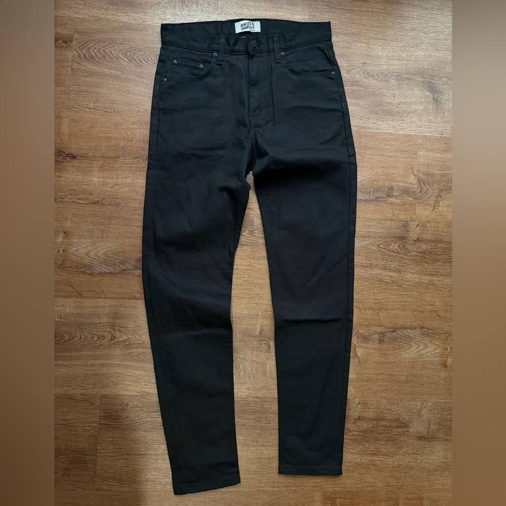 Naked and famous Easy Guy Men's Black Slim Fit Jeans